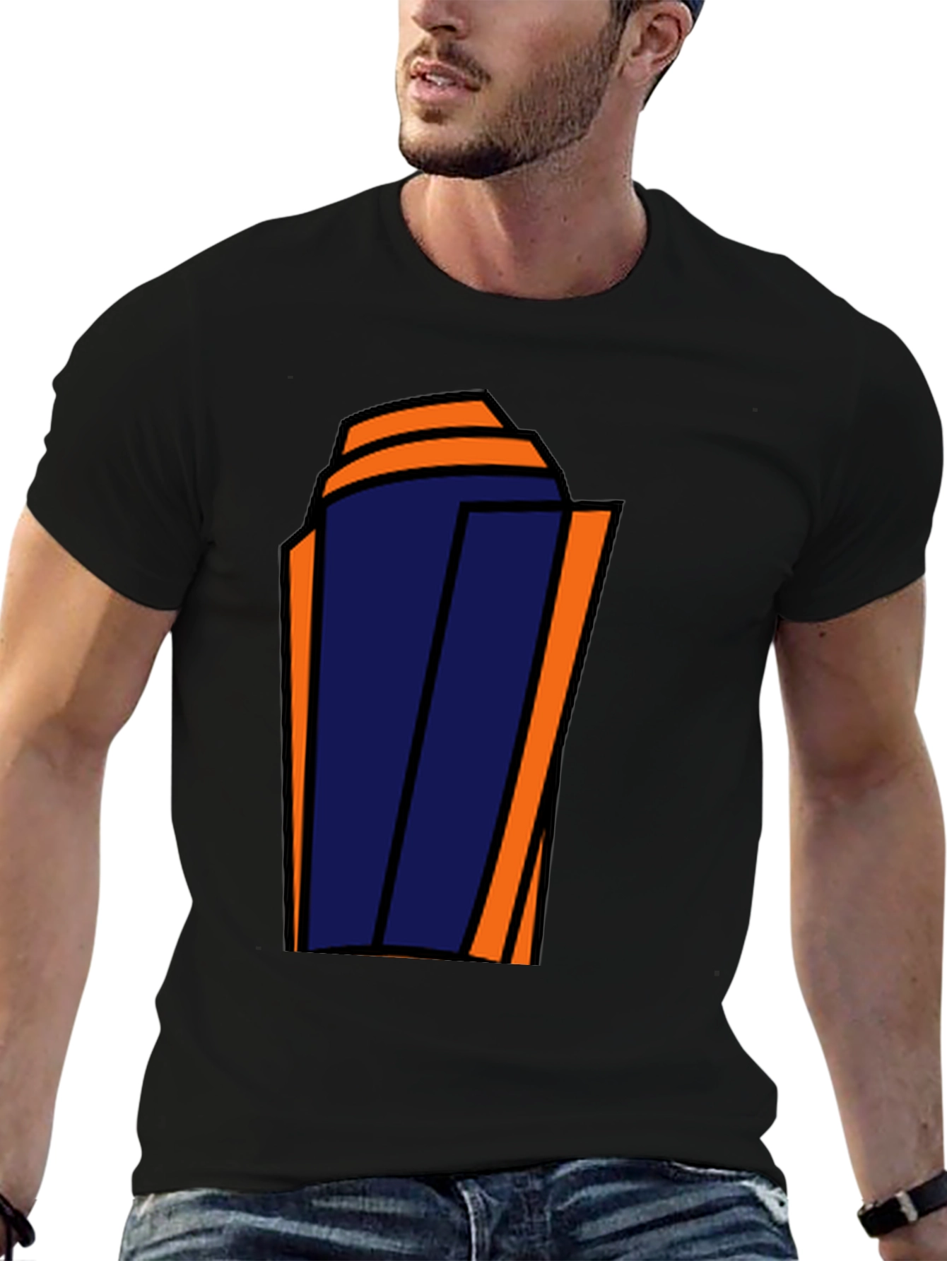 Abstract Building Graphic Tee - Urban Style