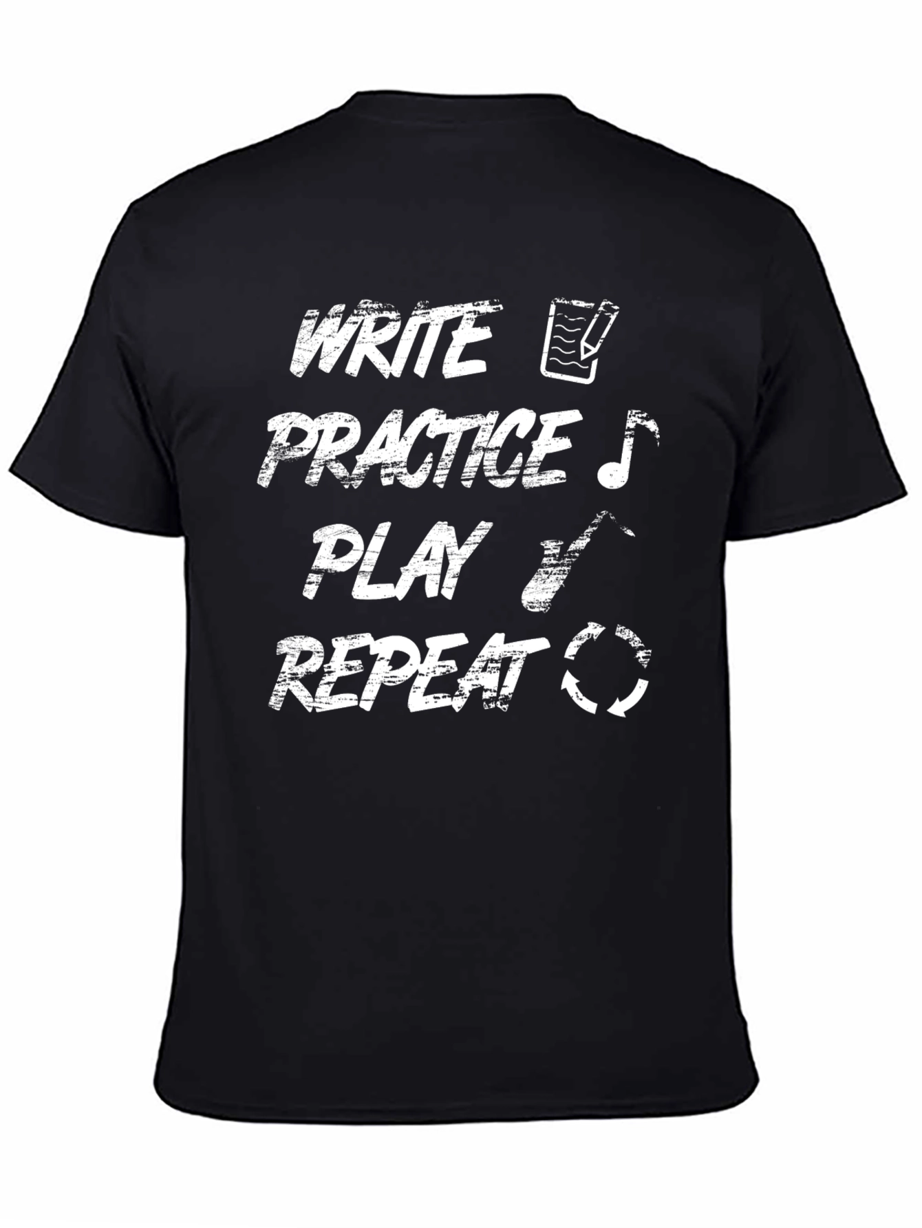 Write Practice Play Repeat Graphic T-Shirt