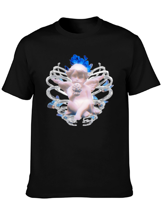 Angel Graphic Black T-Shirt