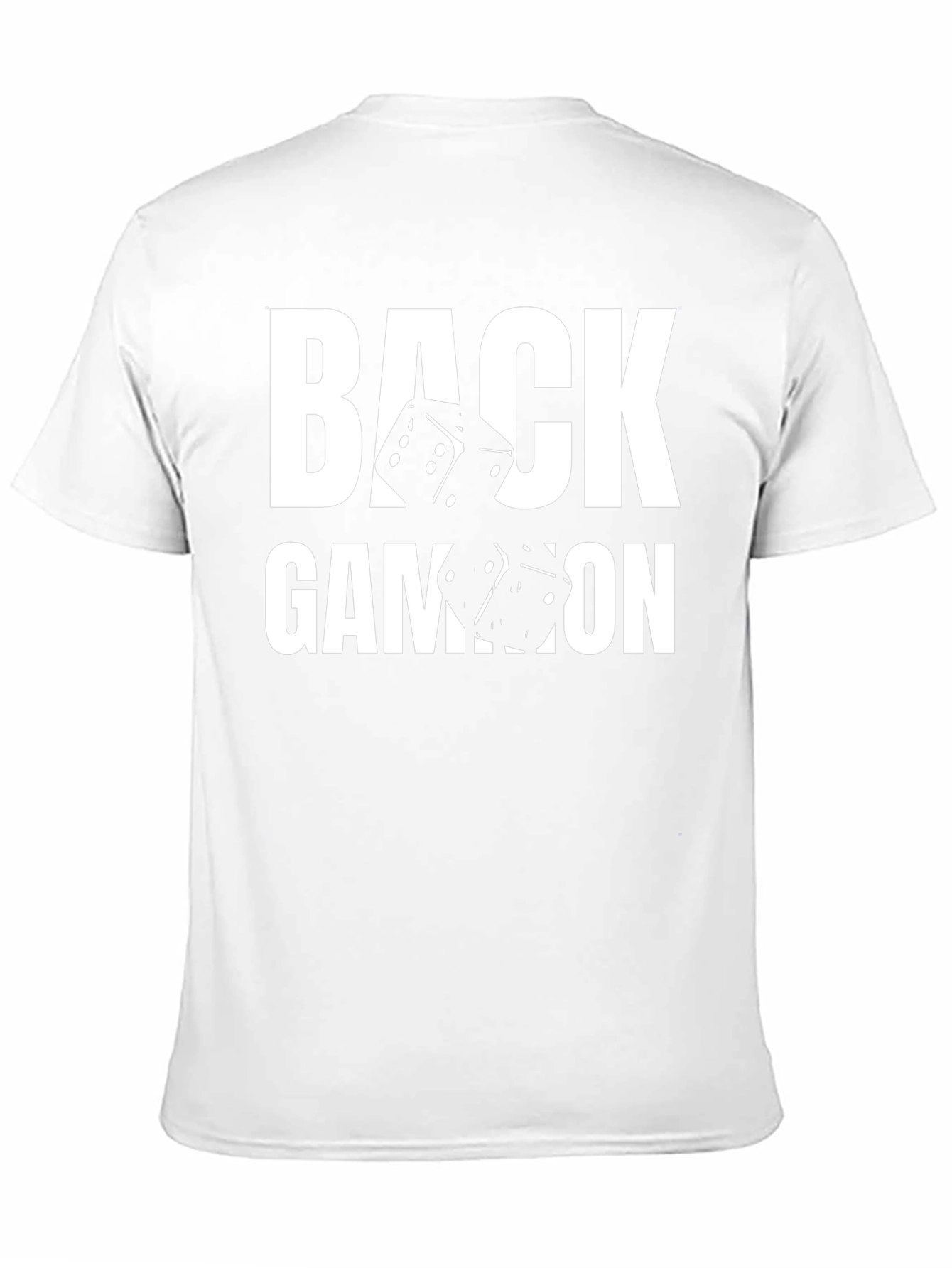 Backgammon Dice Graphic T-Shirt - Black