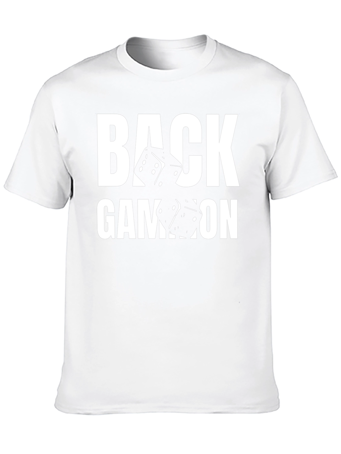 Backgammon Dice Graphic T-Shirt - Black