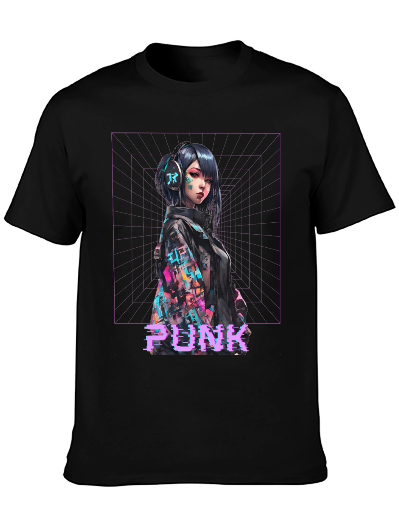 Cyberpunk Girl Graphic T-Shirt