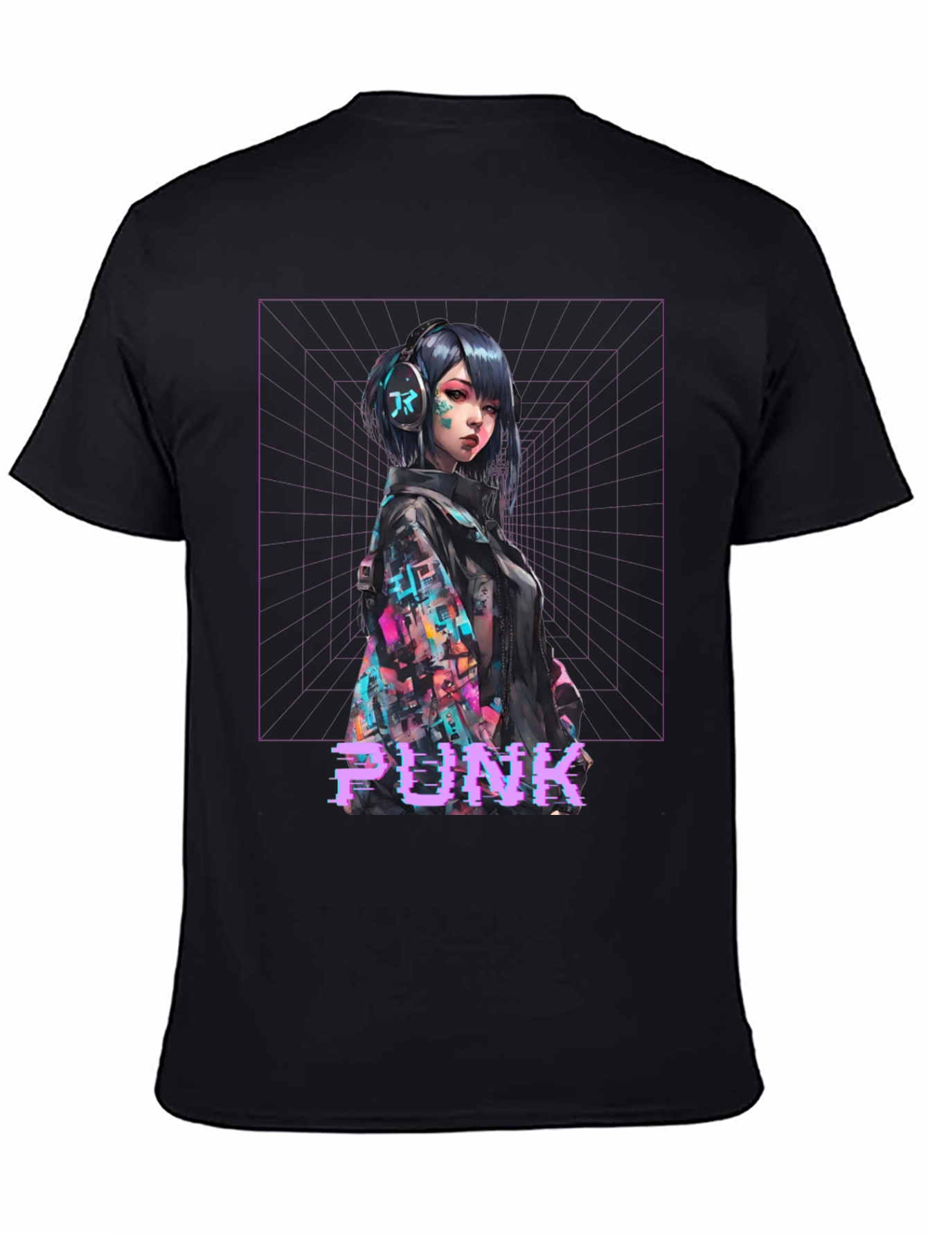 Cyberpunk Girl Graphic T-Shirt