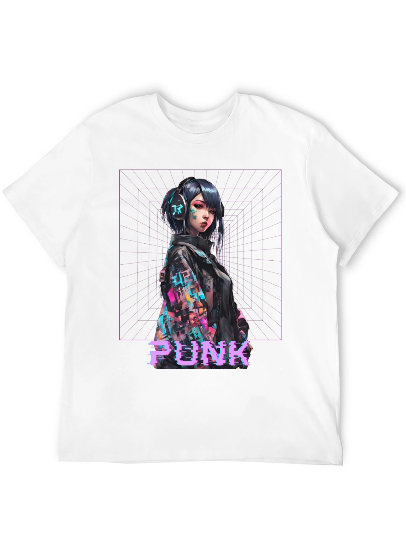Cyberpunk Girl Graphic T-Shirt