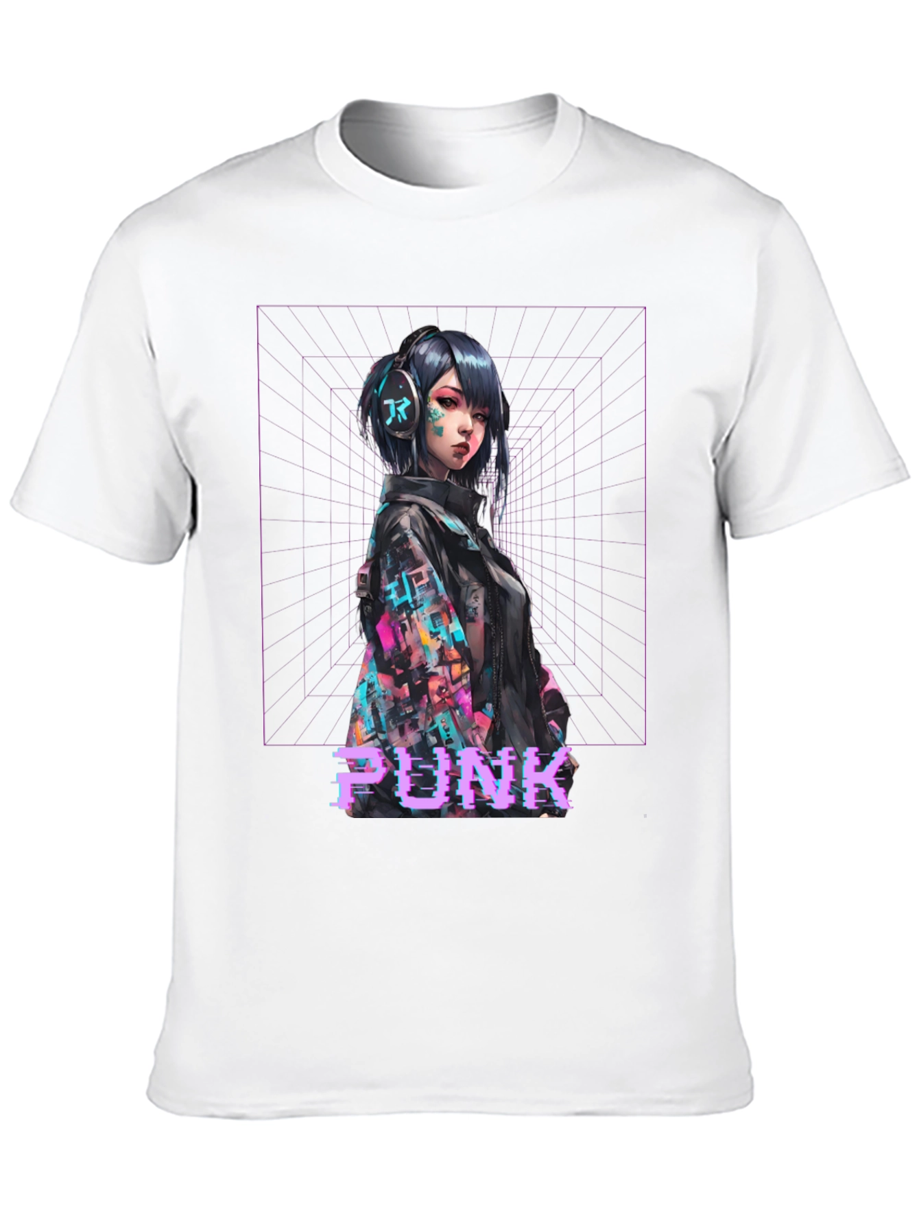 Cyberpunk Girl Graphic T-Shirt