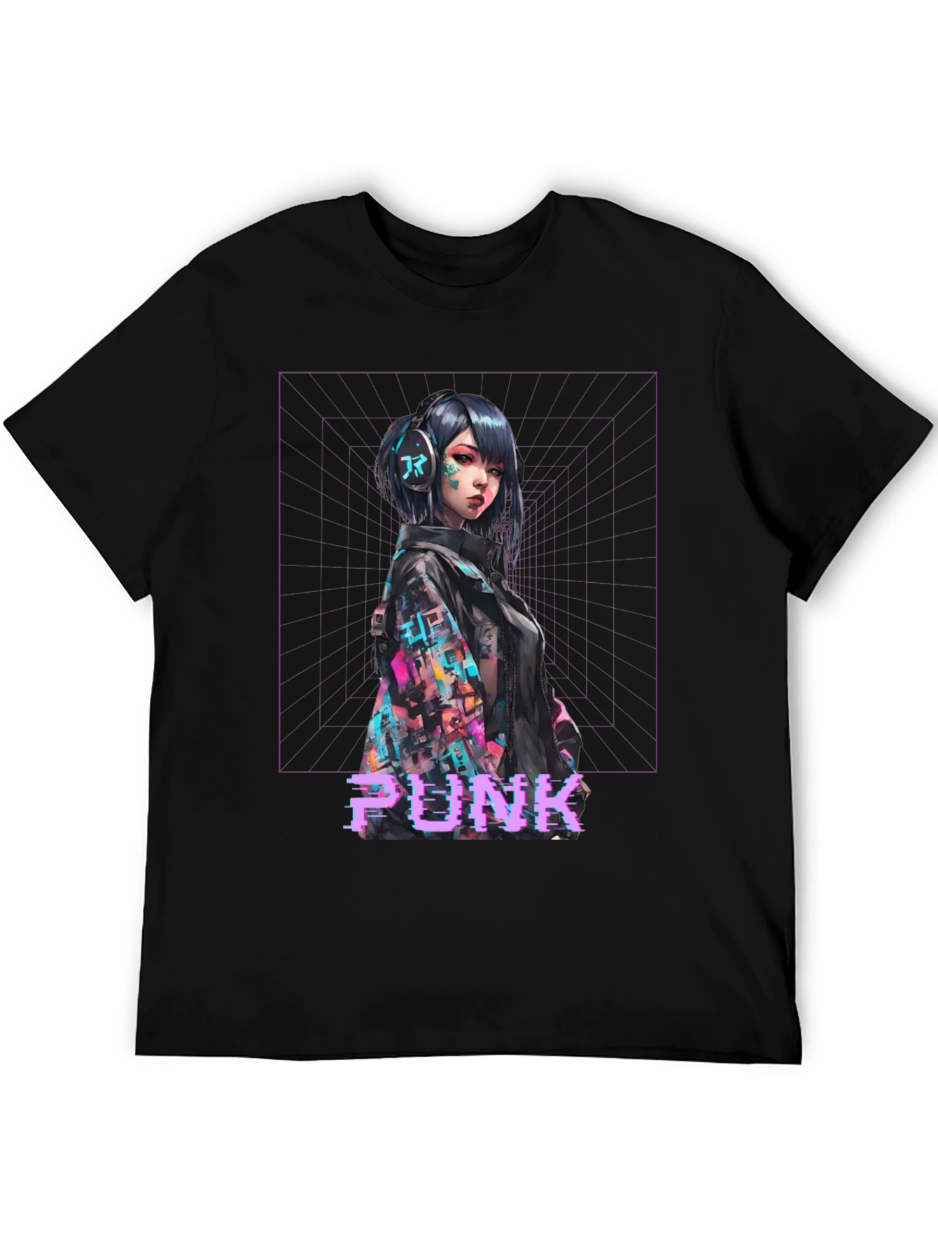 Cyberpunk Girl Graphic T-Shirt