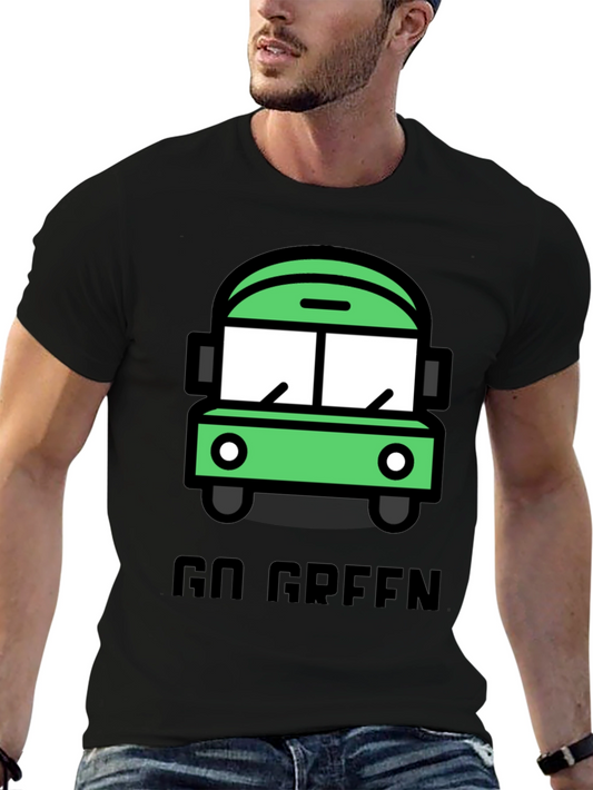 Go Green T-Shirt - Eco Friendly Transportation Tee