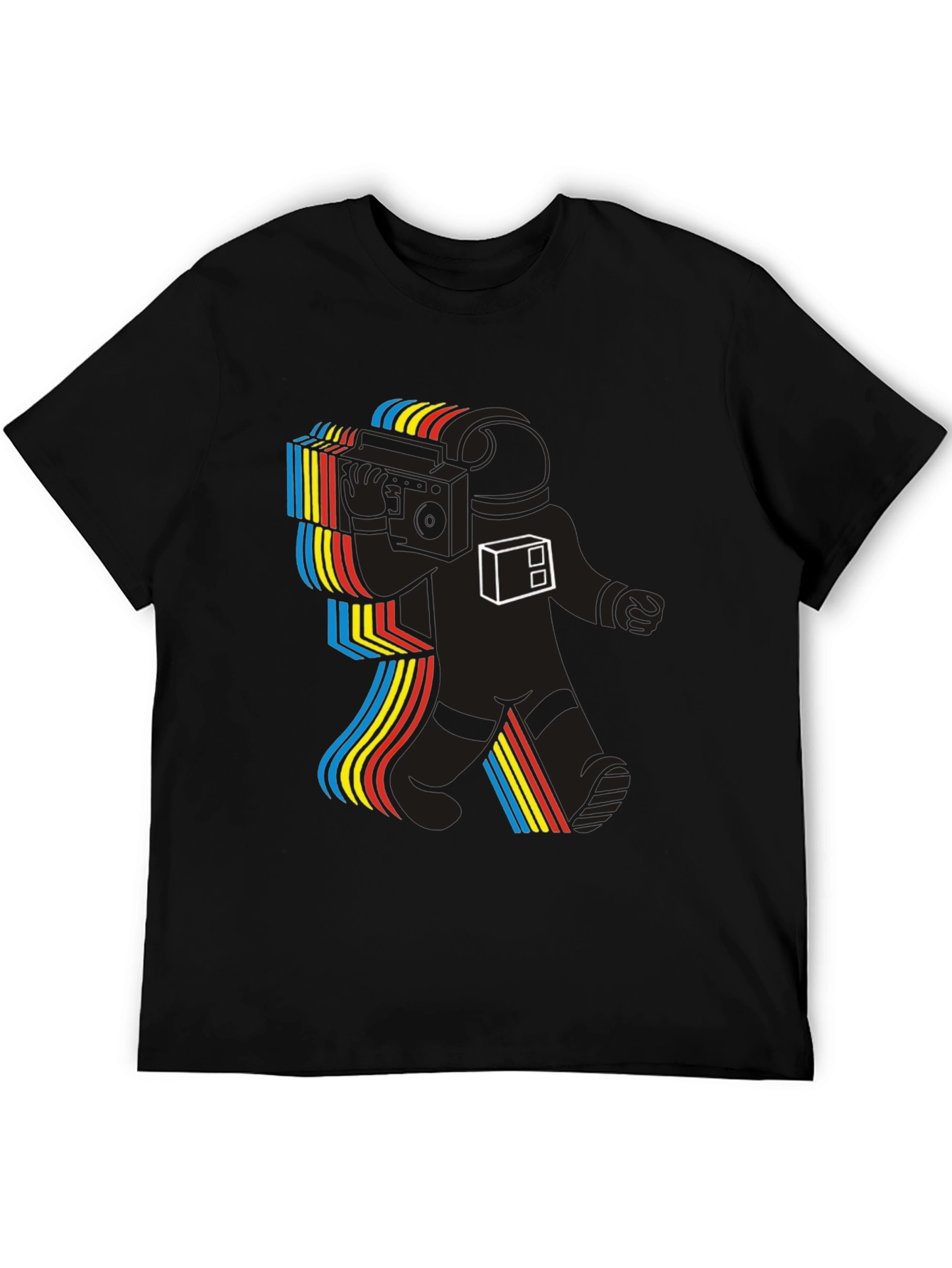 Retro Astronaut Graphic Tee - Space Tunes T-Shirt