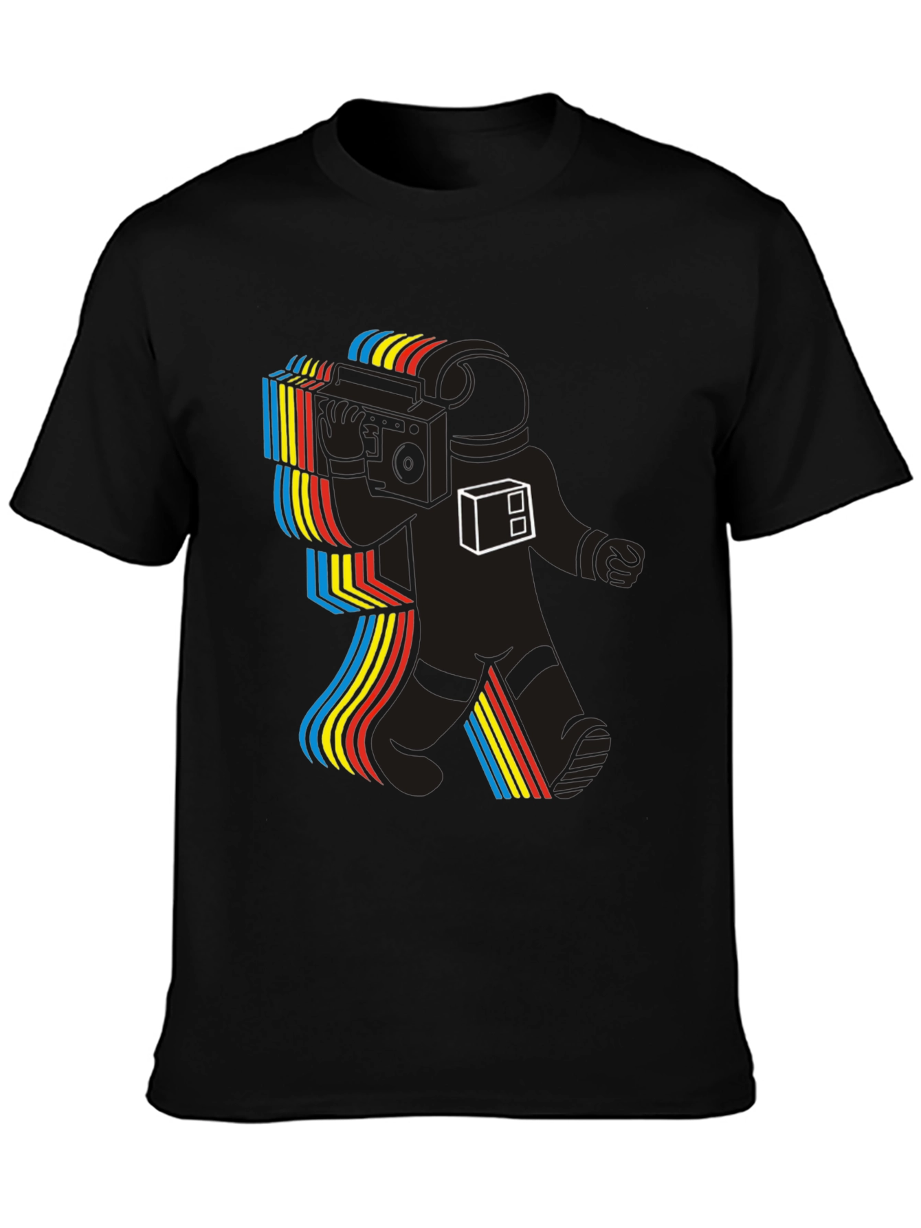 Retro Astronaut Graphic Tee - Space Tunes T-Shirt