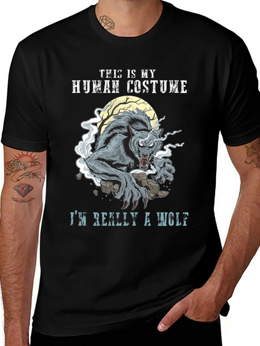 This Is My Human Costume Im Really a Wolf T-Shirt