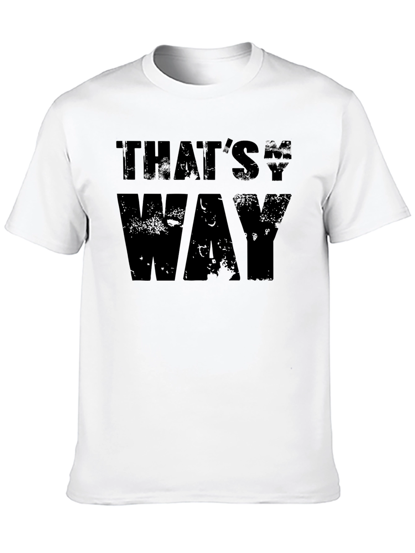 Thats My Way Black Graphic Tee