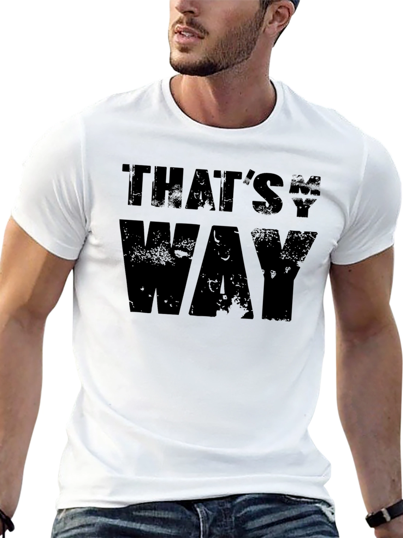 Thats My Way Black Graphic Tee