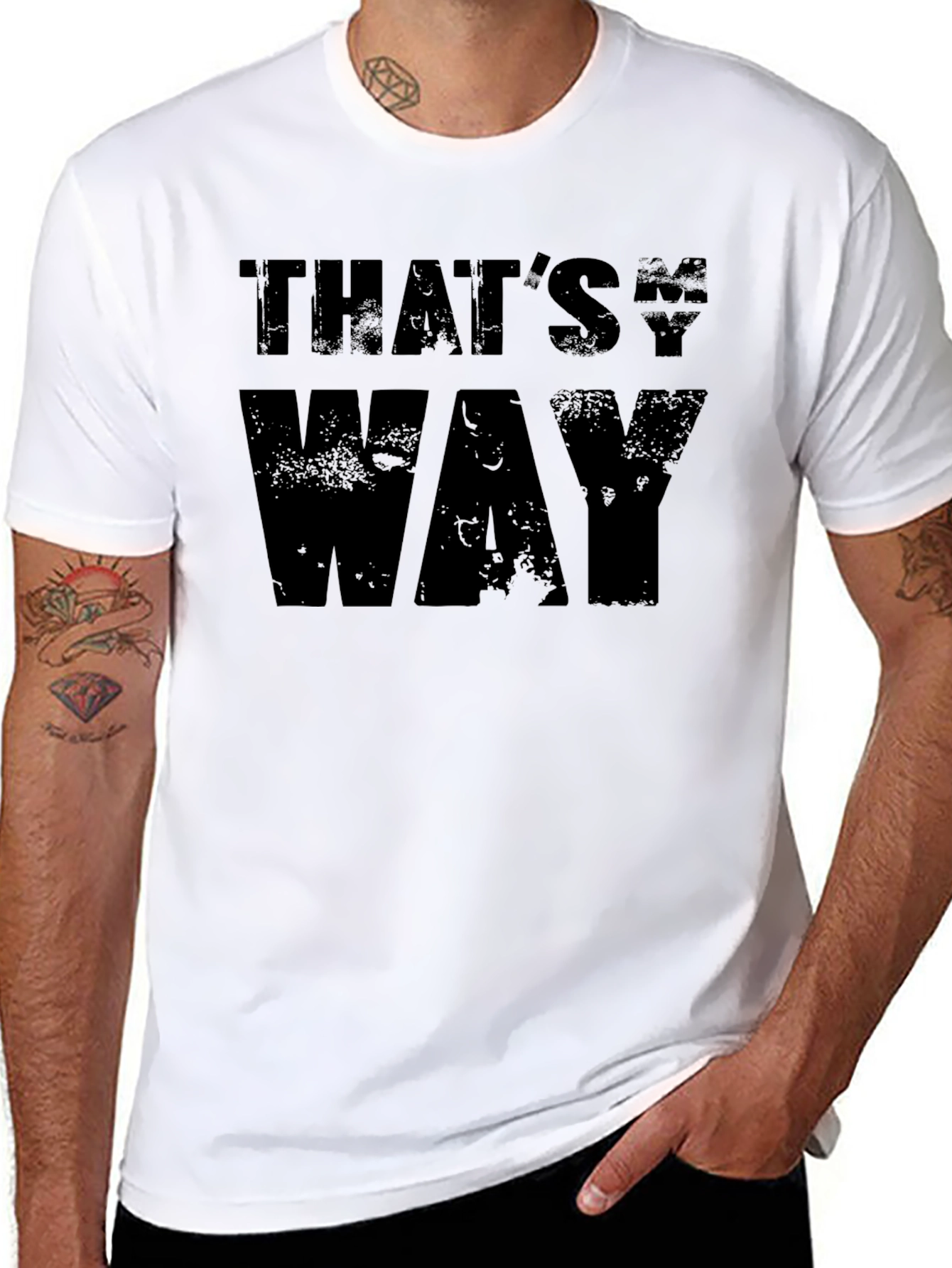 Thats My Way Black Graphic Tee