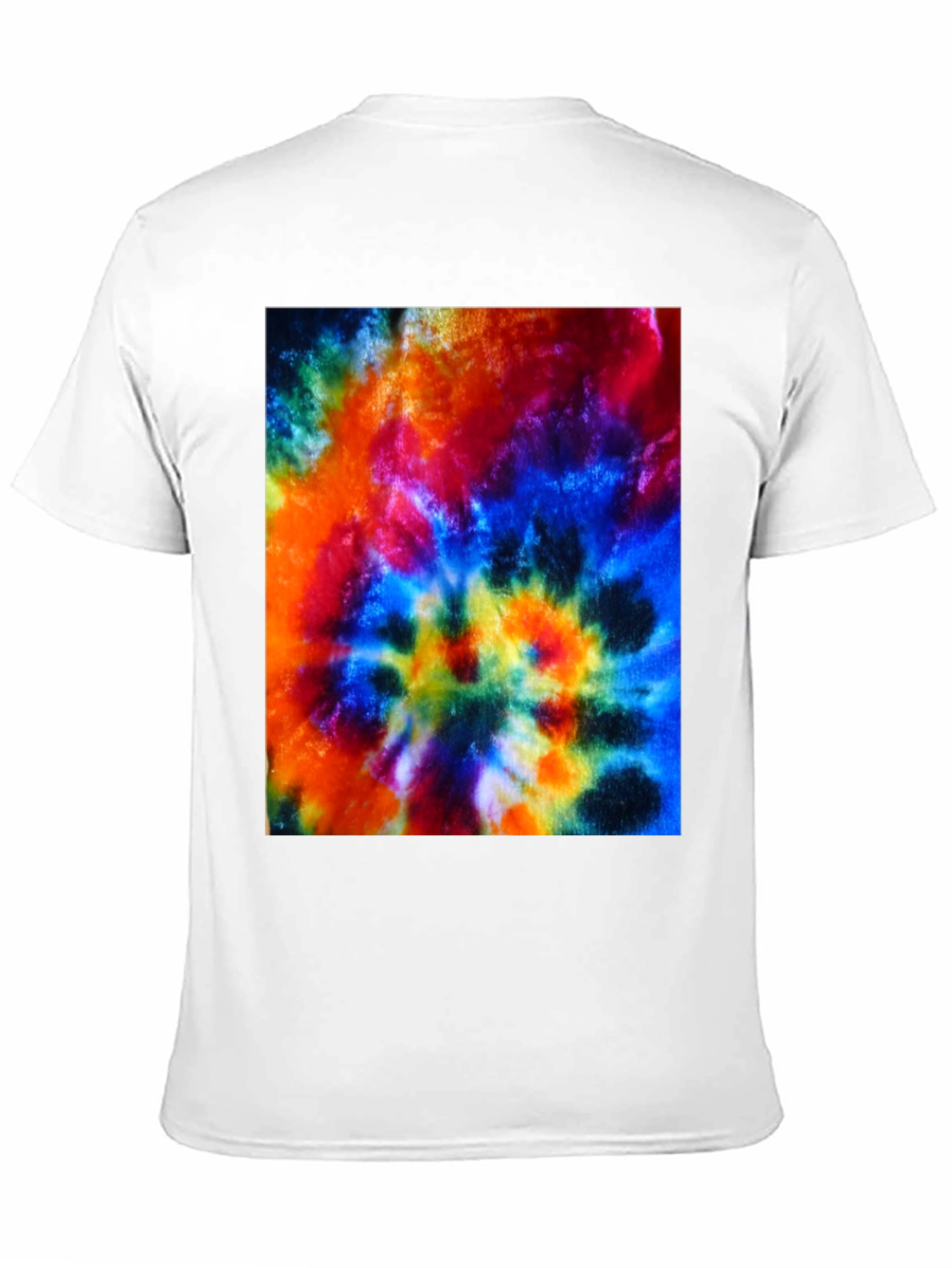 Psychedelic Tie-Dye Graphic Black T-Shirt