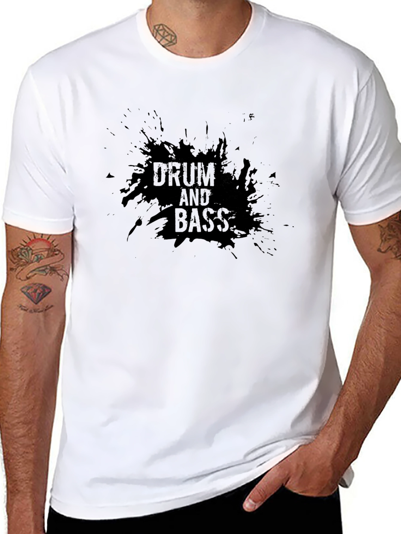 Drum and Bass T-Shirt - Black Music Tee