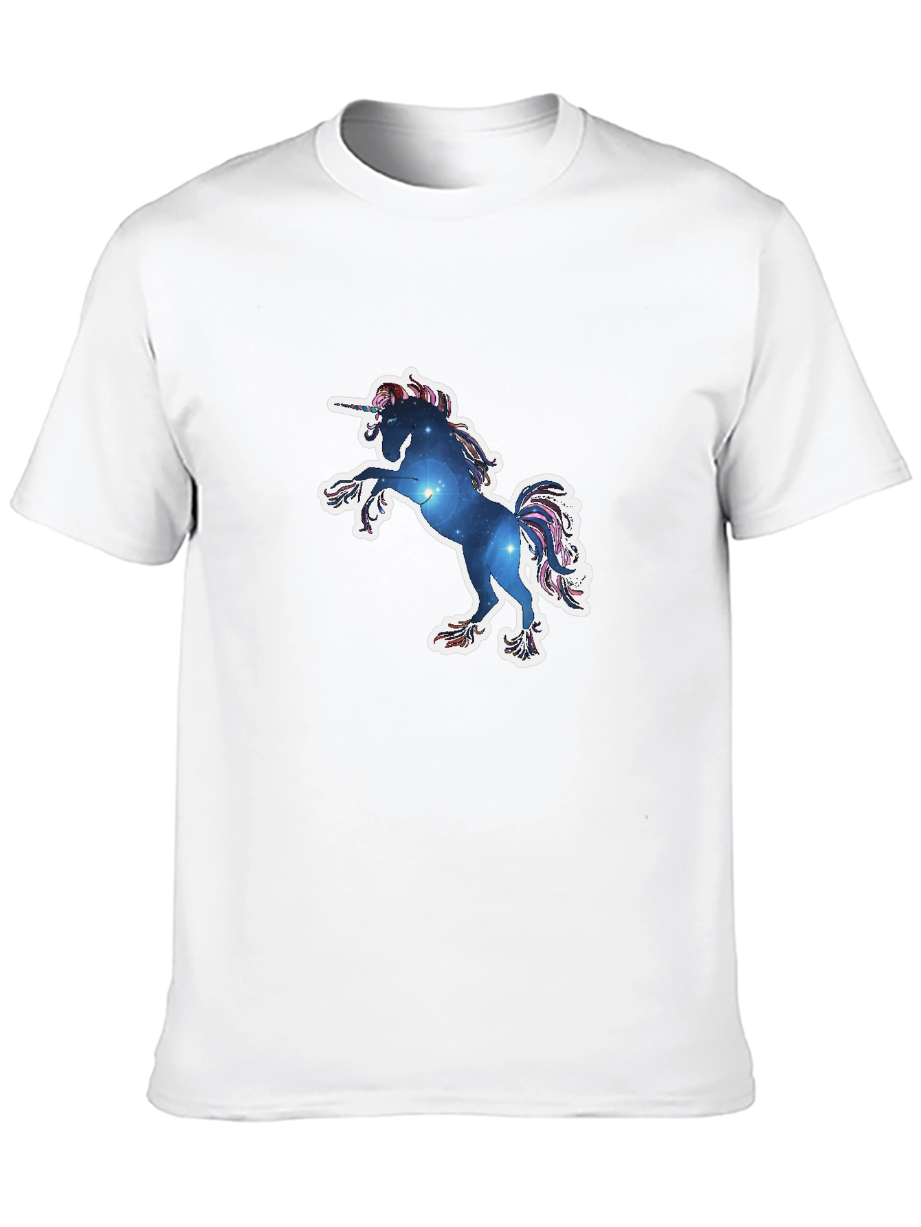 Unicorn Galaxy Graphic Tee - Black