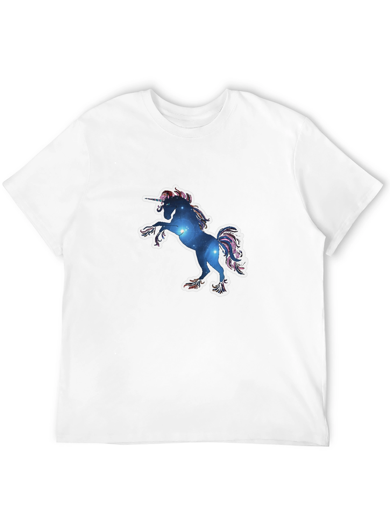 Unicorn Galaxy Graphic Tee - Black