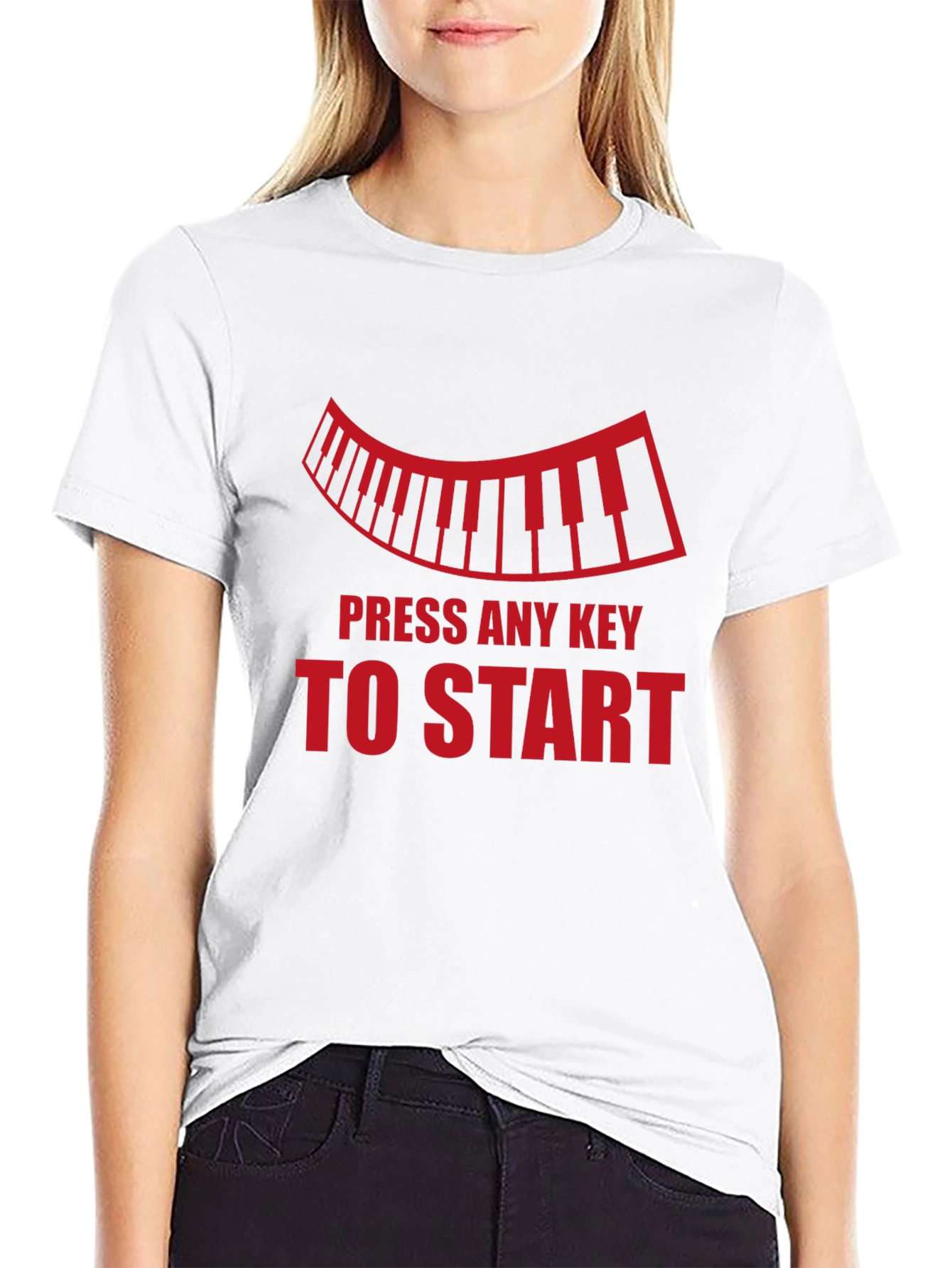 Press Any Key T-Shirt - Musician Style