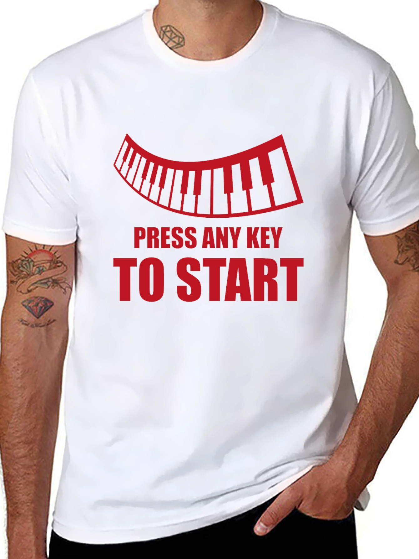 Press Any Key T-Shirt - Musician Style