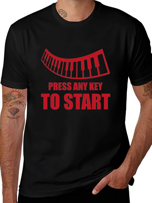 Press Any Key T-Shirt - Musician Style