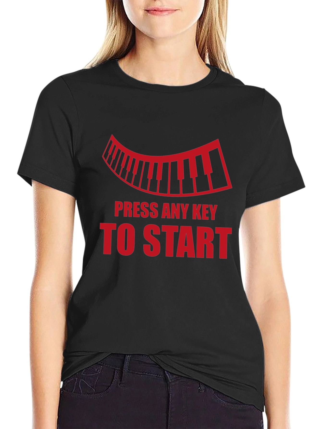 Press Any Key T-Shirt - Musician Style