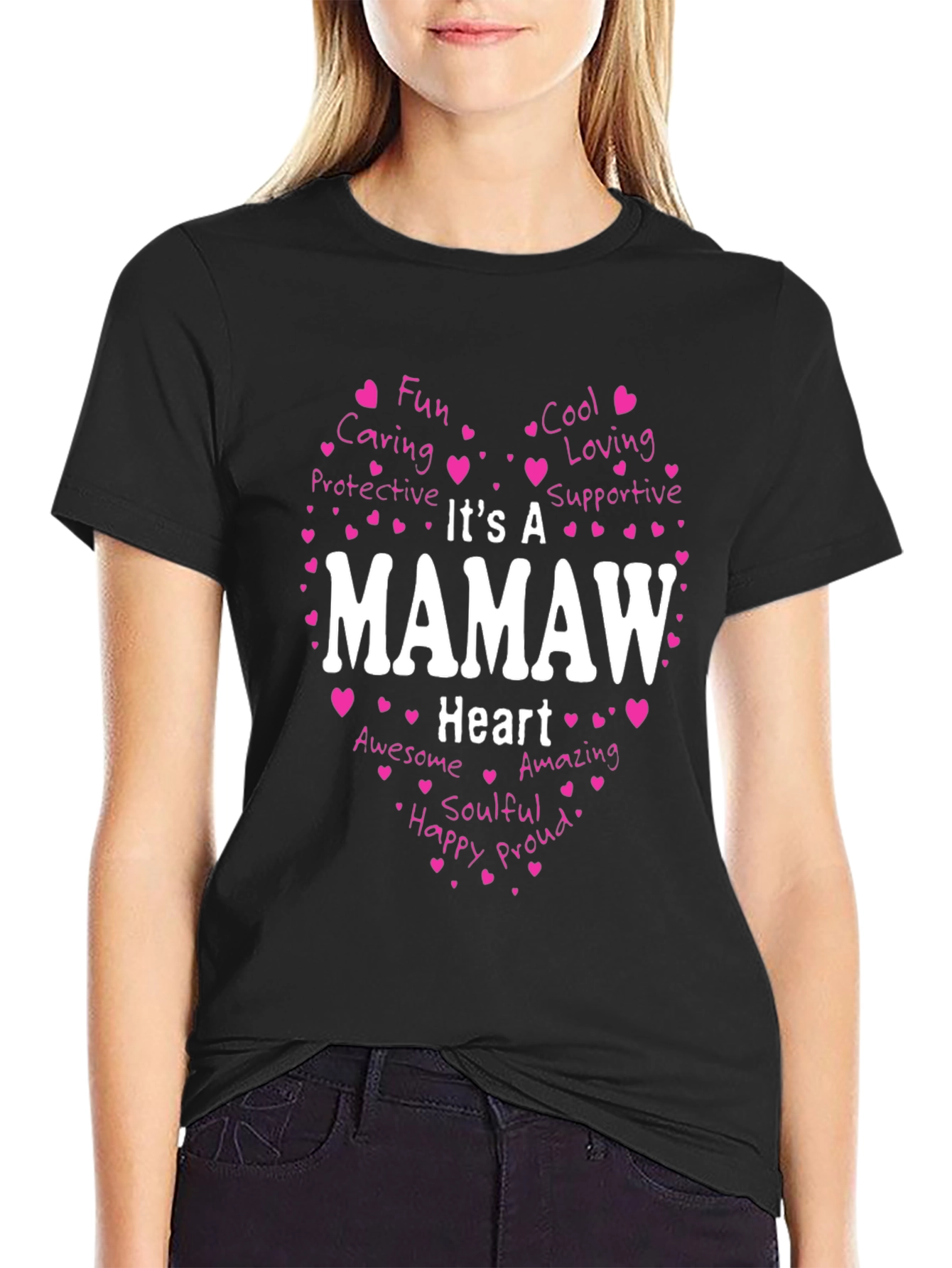 Mamaw Heart T-Shirt: Loving Grandma Tee
