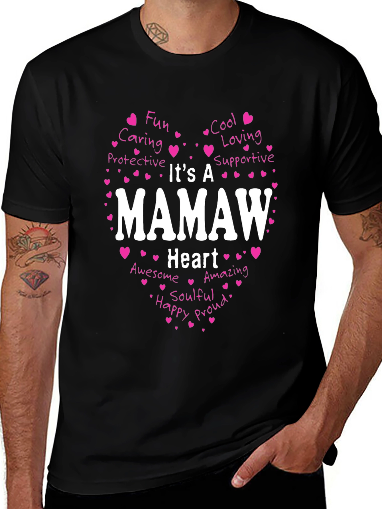 Mamaw Heart T-Shirt: Loving Grandma Tee