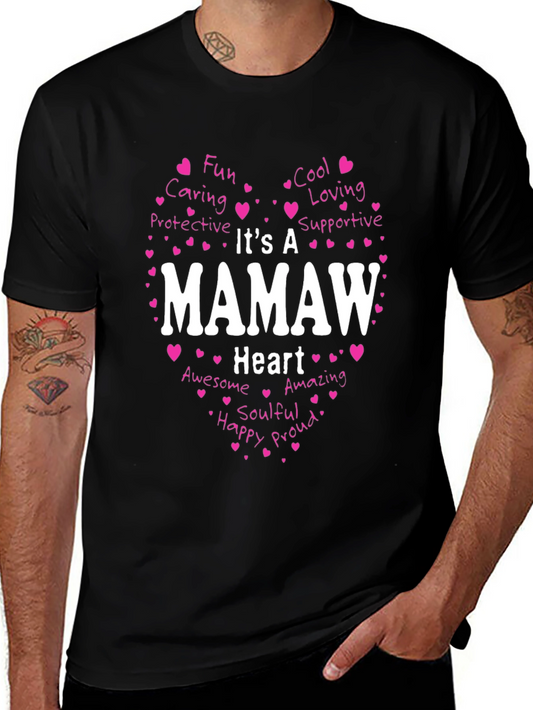 Mamaw Heart T-Shirt: Loving Grandma Tee