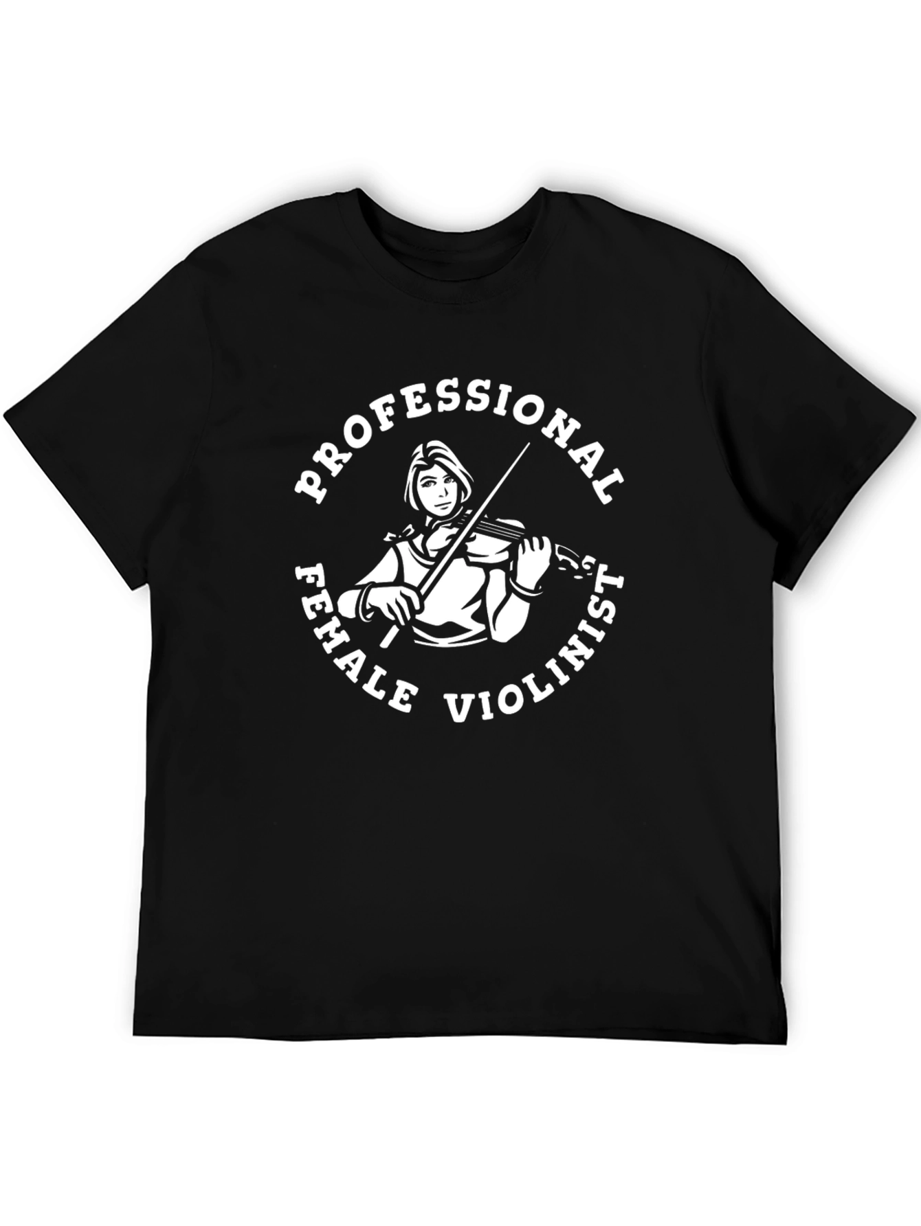 Professional Female Violinist Black T-Shirt