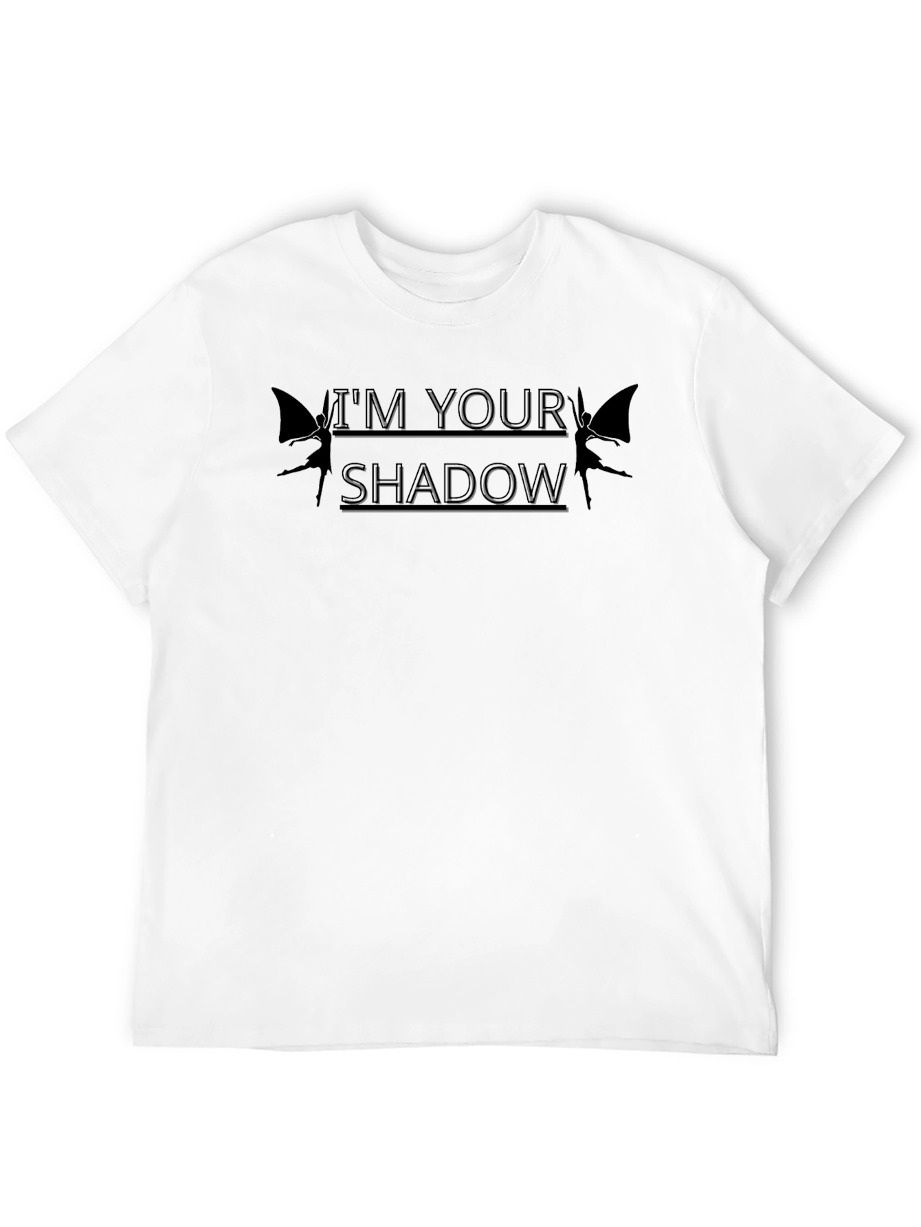 Im Your Shadow Graphic Tee - Black Crew Neck