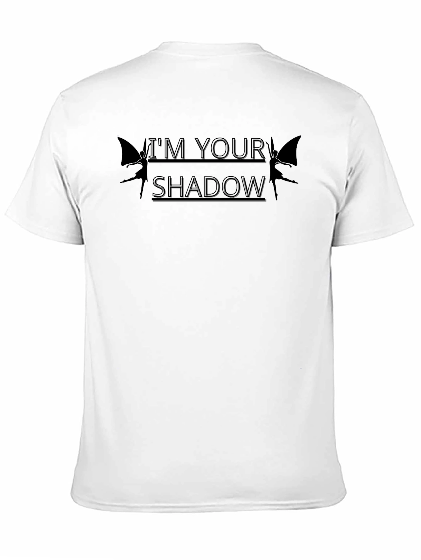 Im Your Shadow Graphic Tee - Black Crew Neck