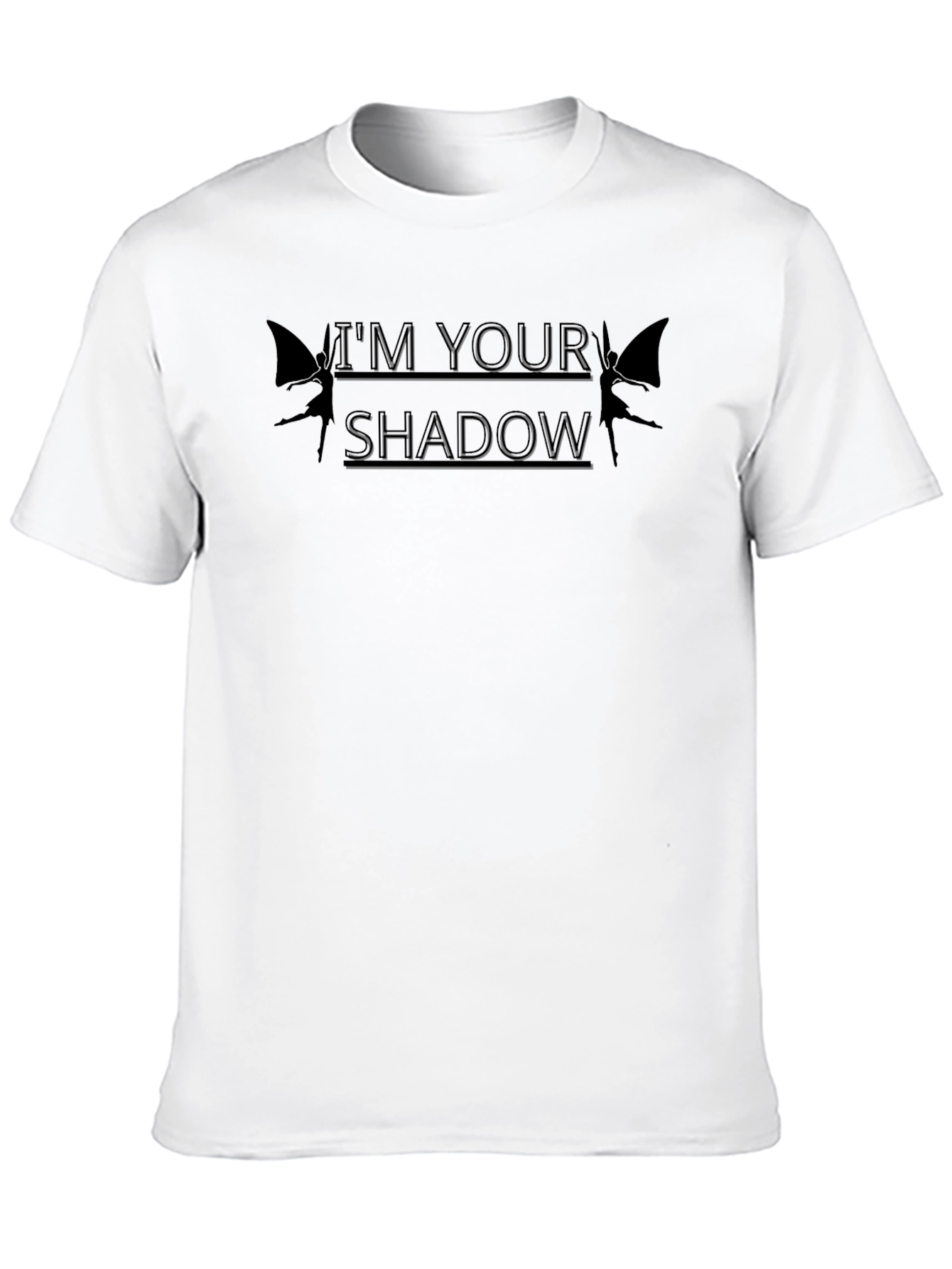 Im Your Shadow Graphic Tee - Black Crew Neck