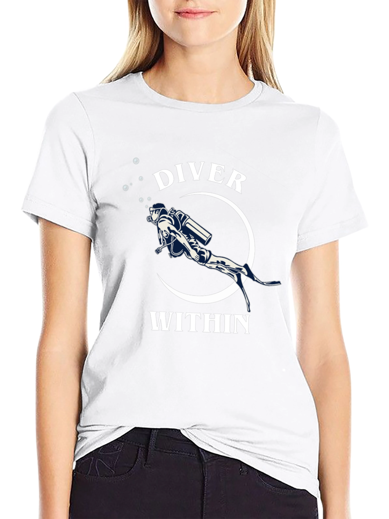 Diver Within Black T-Shirt - Scuba Diving Apparel