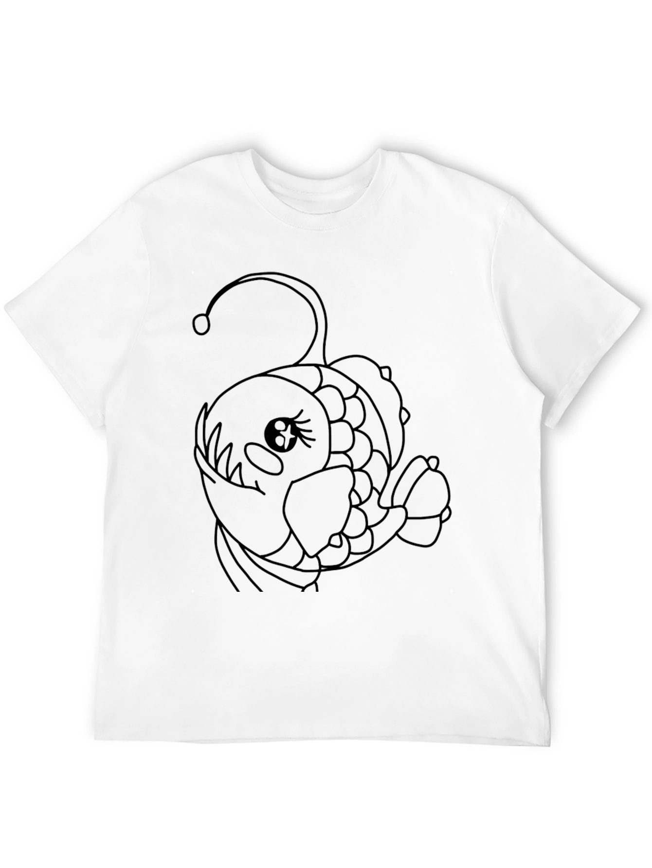 Anglerfish Graphic Tee - Black