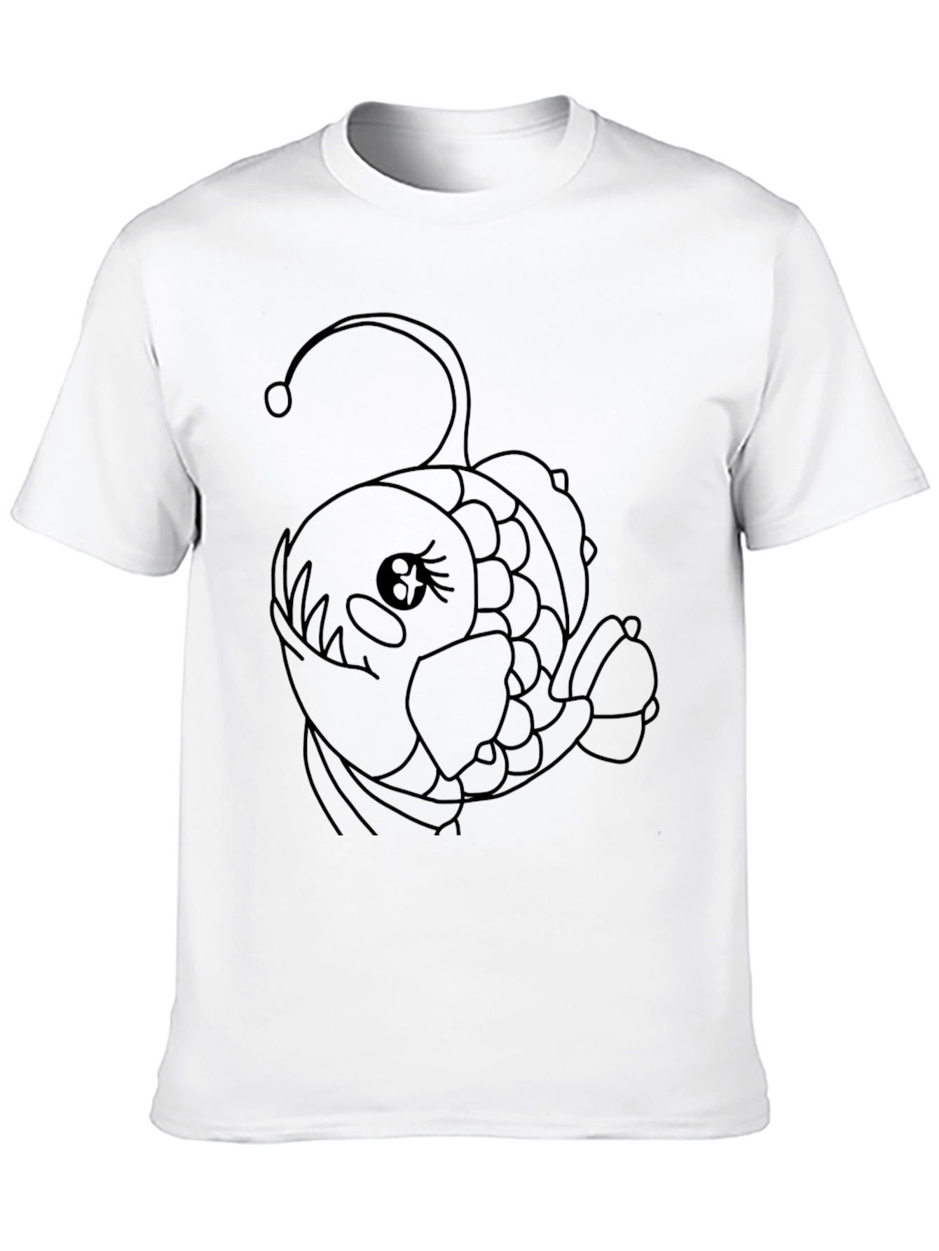 Anglerfish Graphic Tee - Black