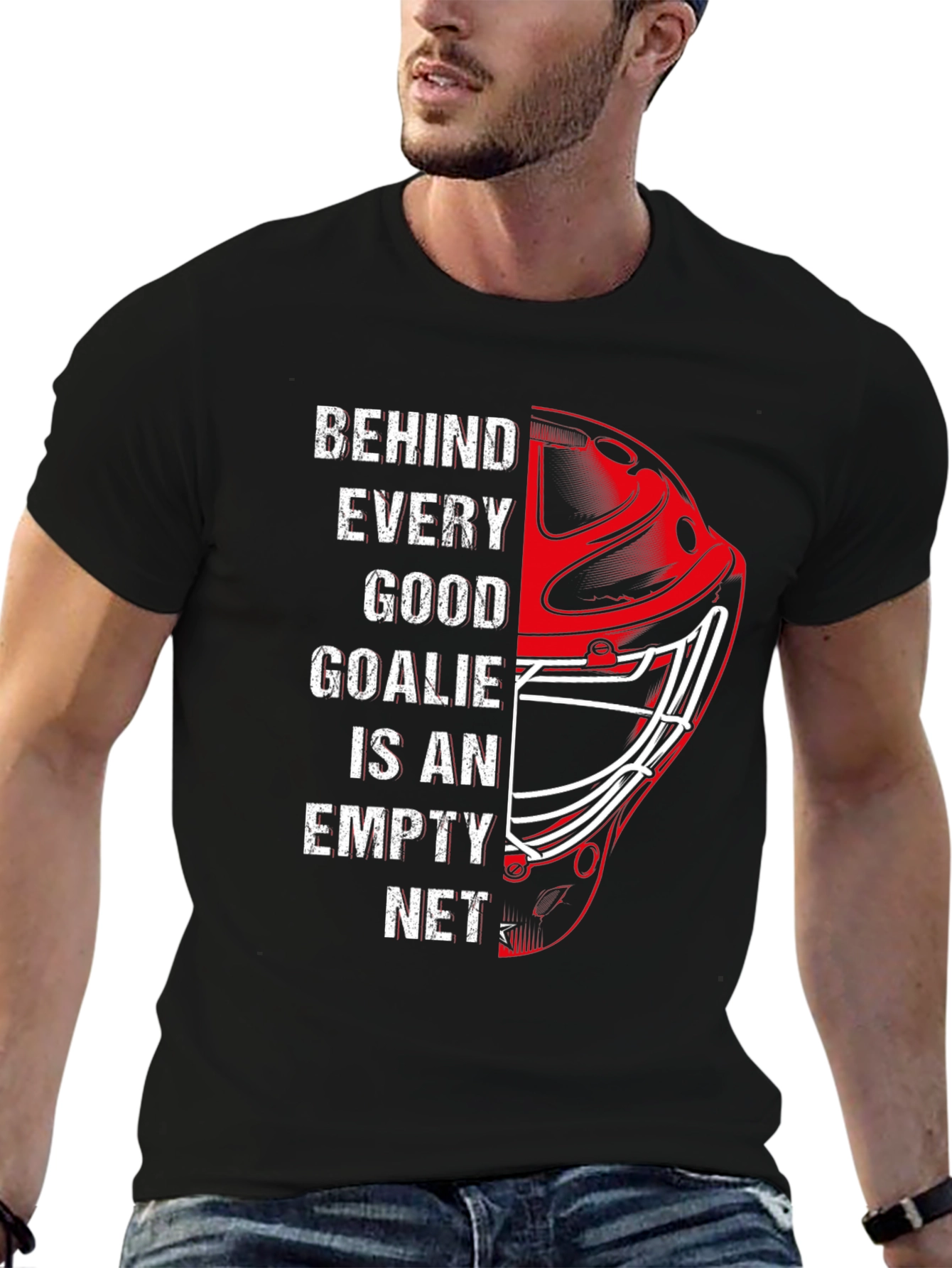 Hockey Goalie T-Shirt - Empty Net Design