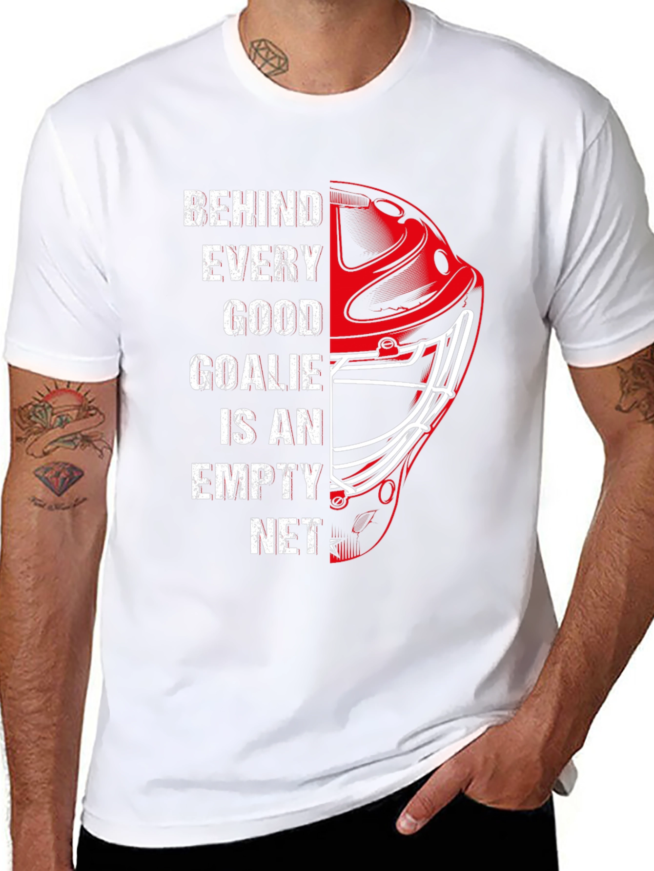 Hockey Goalie T-Shirt - Empty Net Design