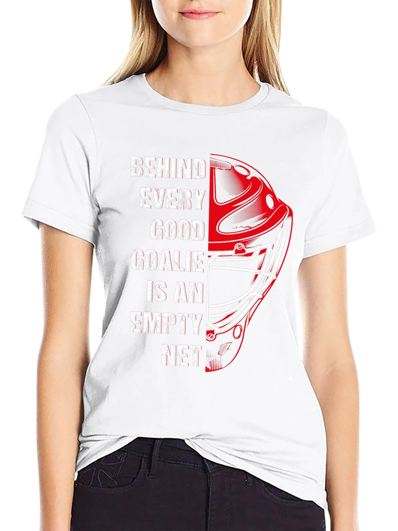 Hockey Goalie T-Shirt - Empty Net Design