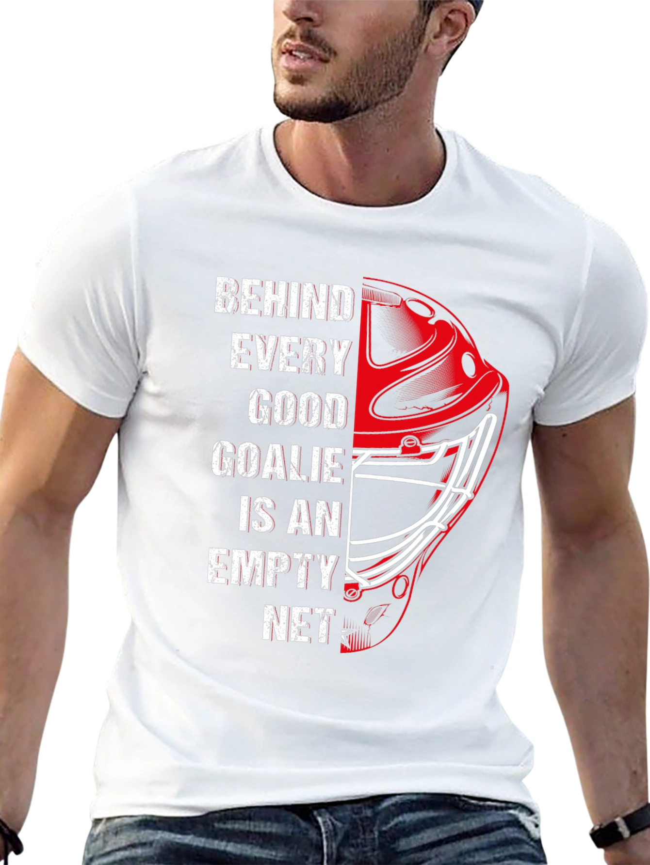 Hockey Goalie T-Shirt - Empty Net Design