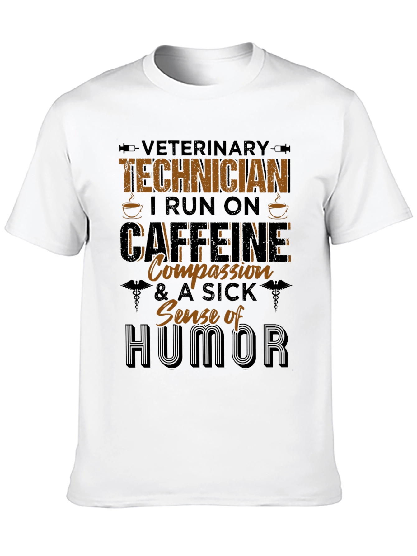 Veterinary Technician Caffeine & Humor T-Shirt
