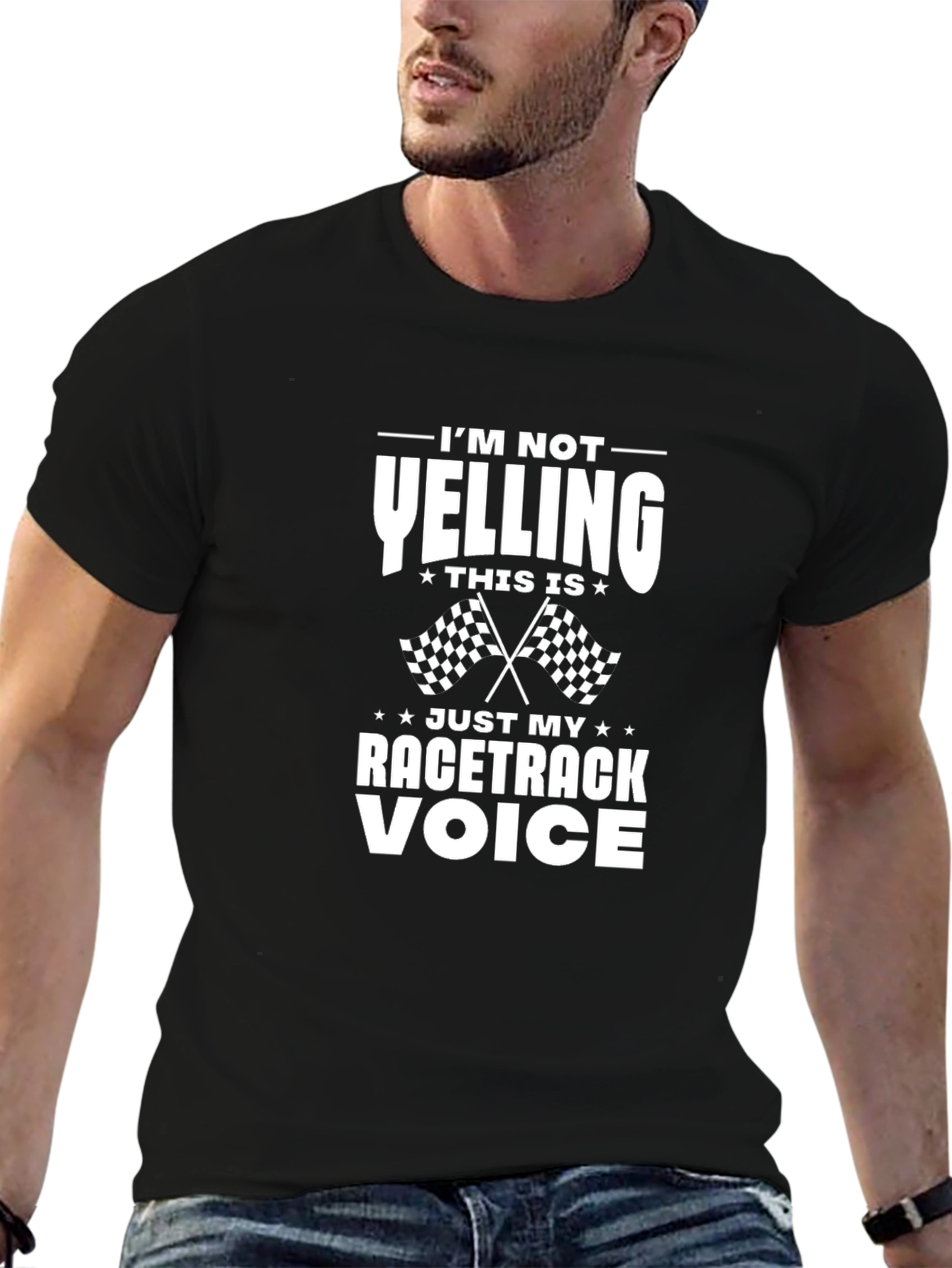 Racetrack Voice Tee - Funny Racing Fan T-Shirt