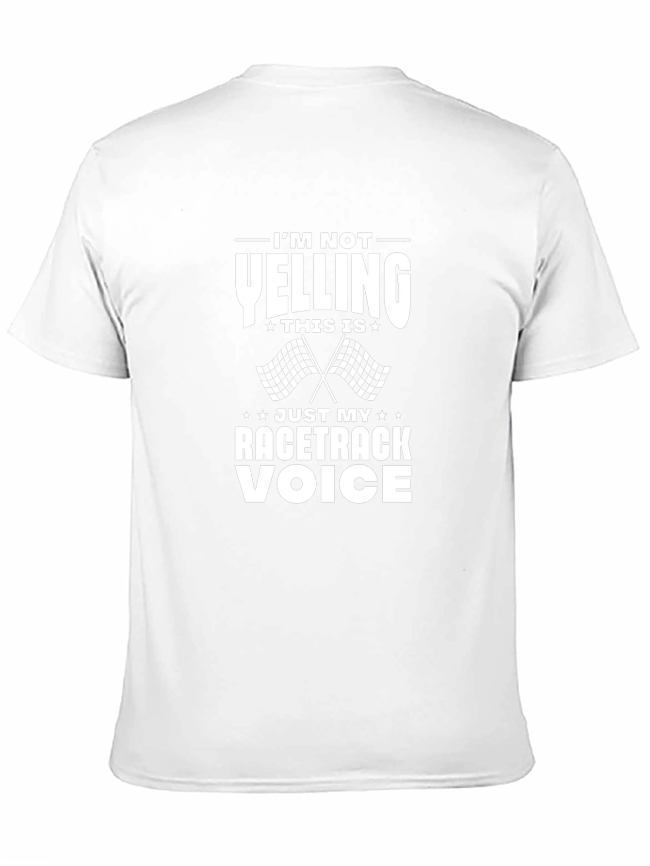 Racetrack Voice Tee - Funny Racing Fan T-Shirt