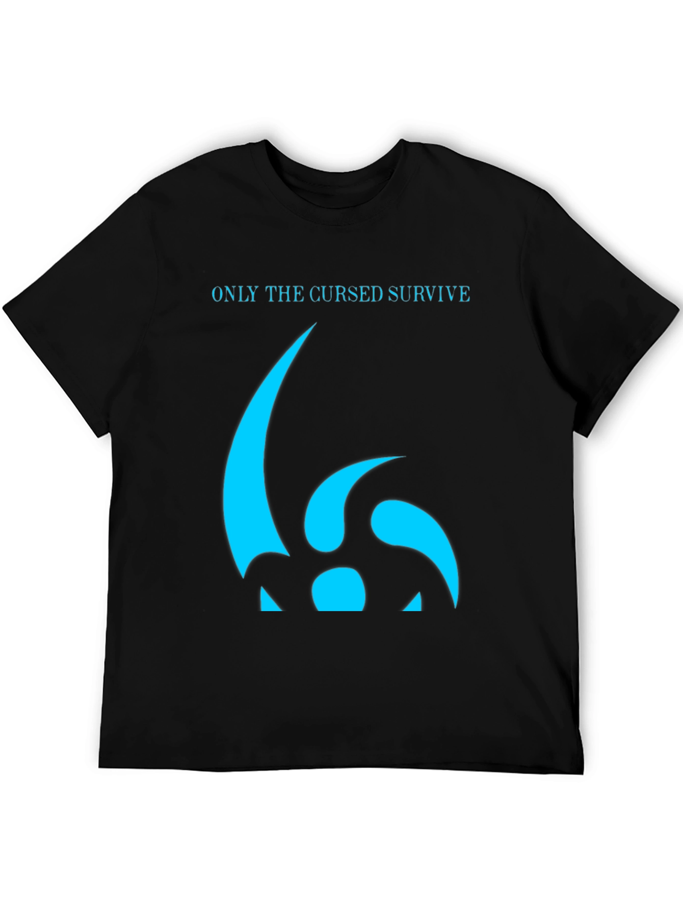 Cursed Survive Graphic Tee - Black Cotton T-Shirt