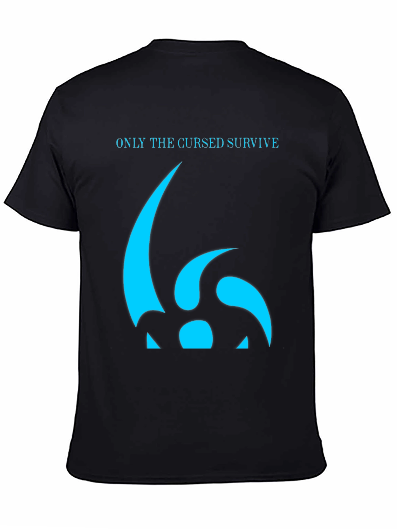 Cursed Survive Graphic Tee - Black Cotton T-Shirt