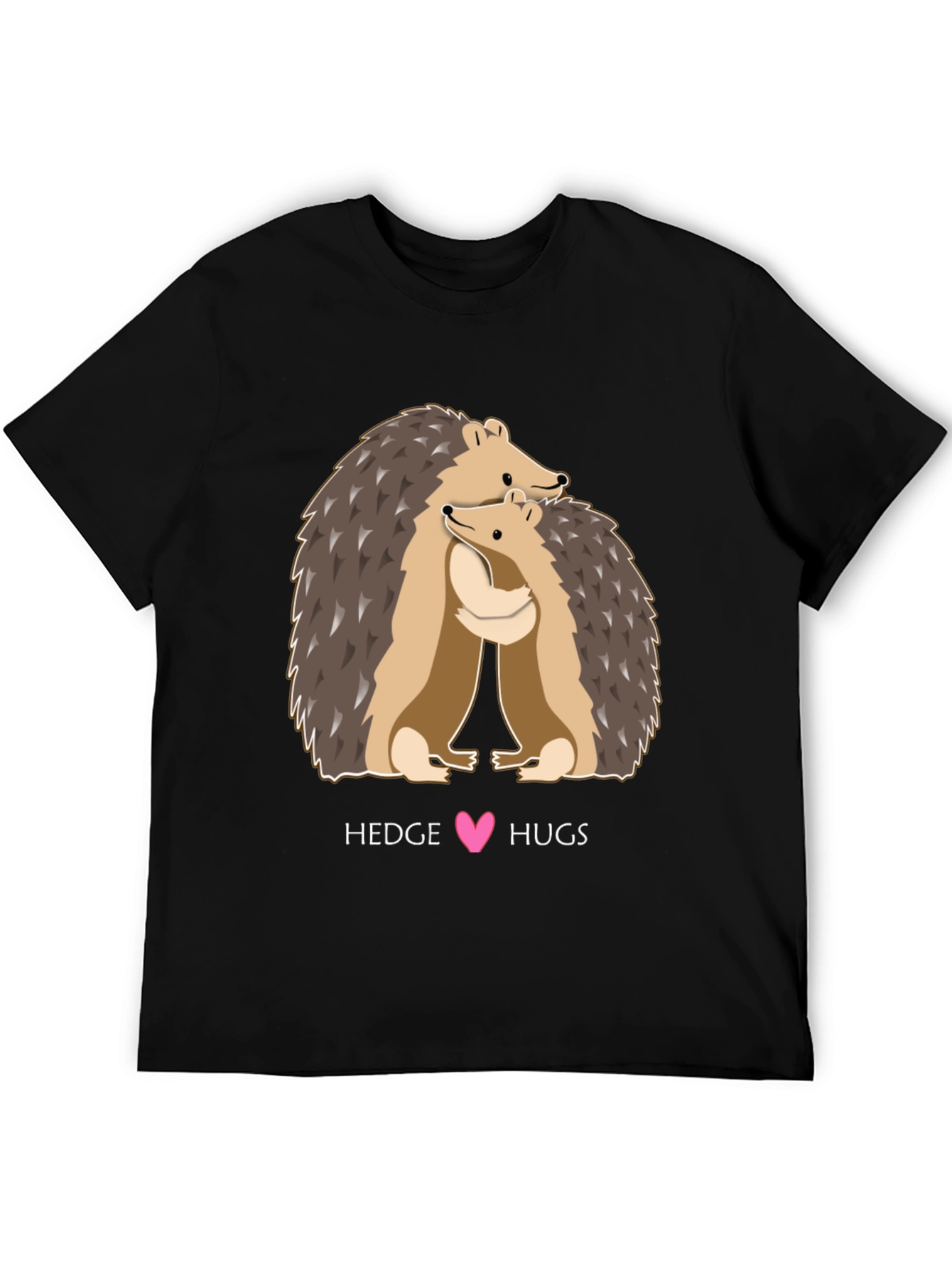 Hedgehog Hugs Graphic Tee - Cute Animal Lover T-Shirt