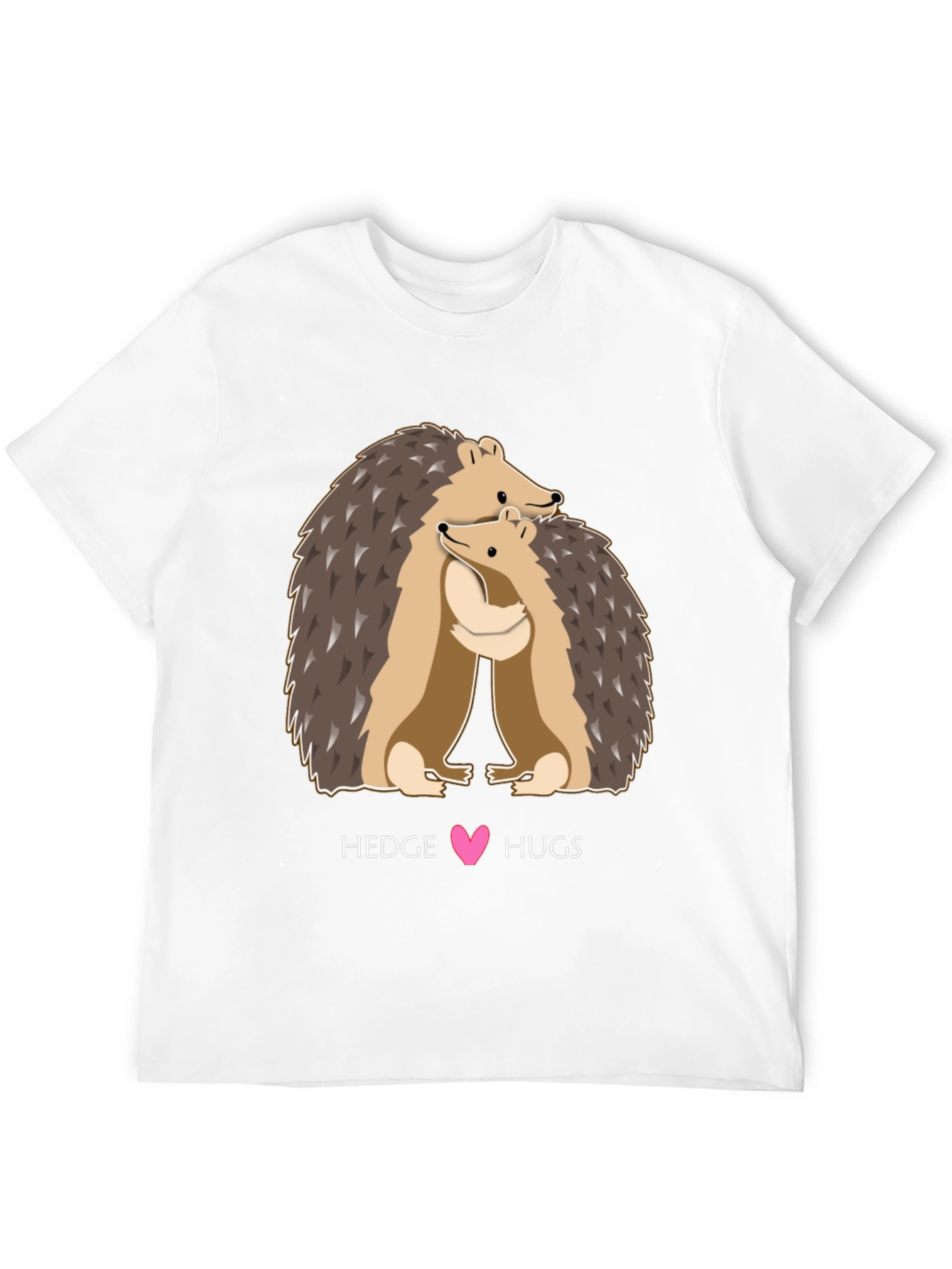 Hedgehog Hugs Graphic Tee - Cute Animal Lover T-Shirt