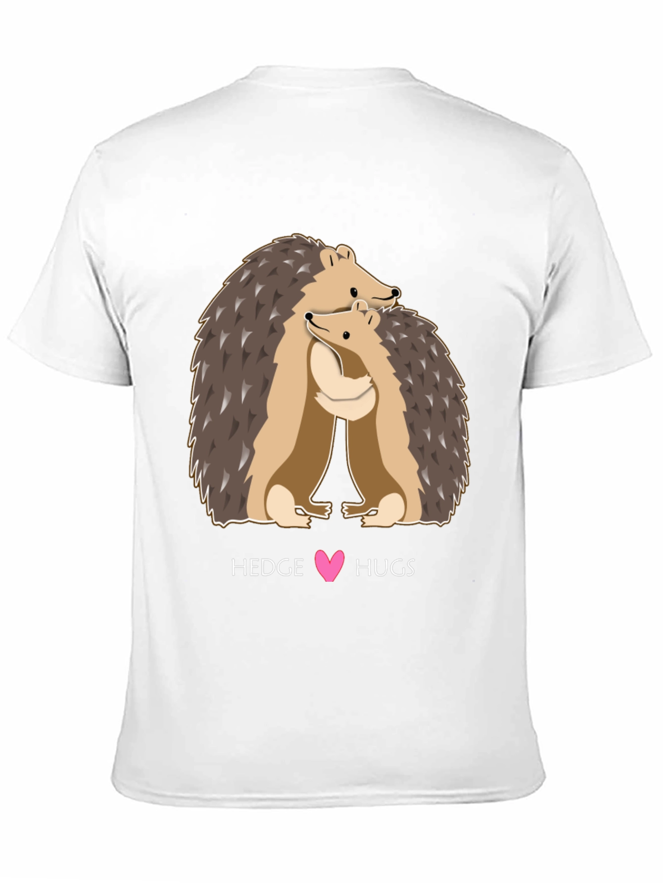 Hedgehog Hugs Graphic Tee - Cute Animal Lover T-Shirt