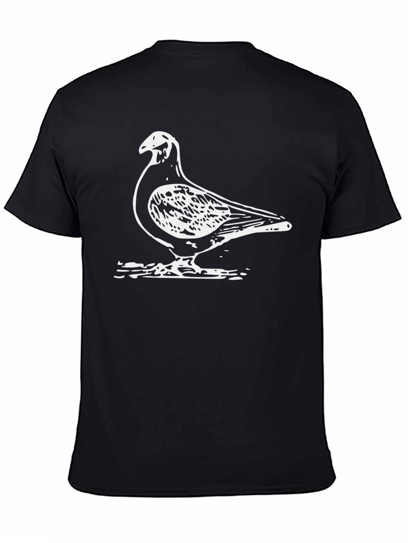 Pigeon Graphic Black T-Shirt
