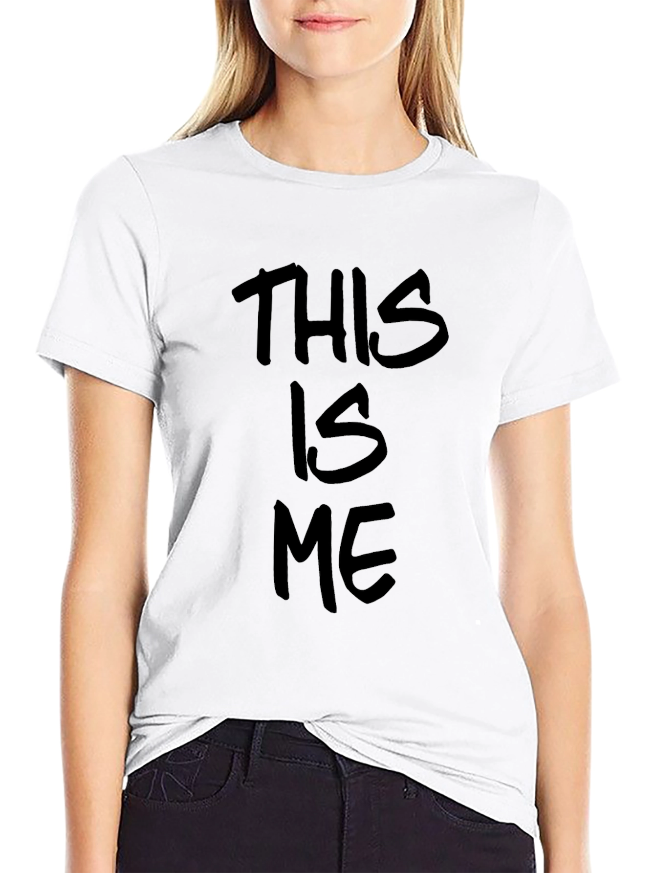 This Is Me Black Graphic T-Shirt