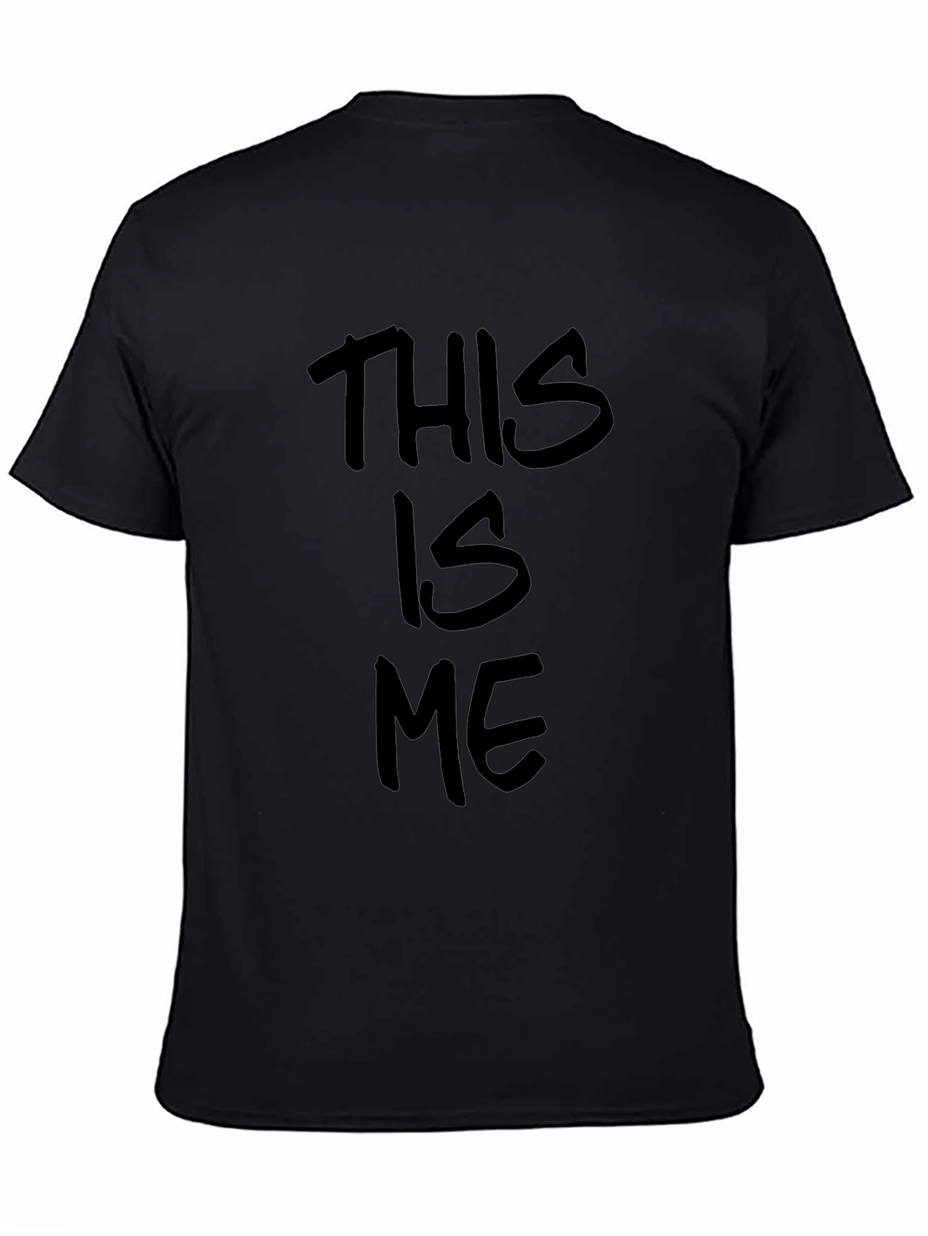 This Is Me Black Graphic T-Shirt
